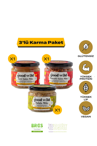 THE GOOD WİLD Filizlendirilmiş Fermante Salata Miks Karma Paket | Yemeye Hazı...