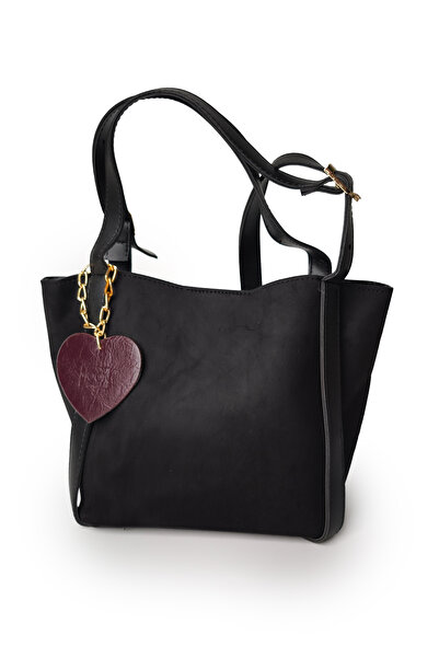 Moon Çanta Moon Zora Shoulder Bag Suede Black