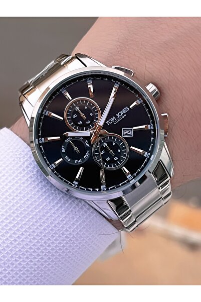 Tom Jones Steel Cord 3 Atm Water Resistant Men's Wristwatch Etj.1.1086.01