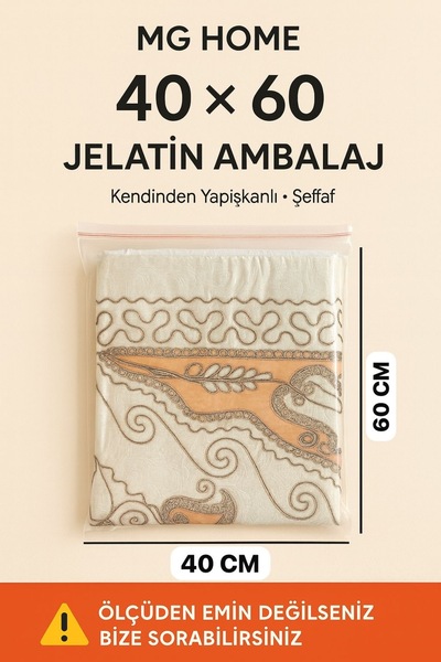 VENON 5 ADET 40X60 CM❤️ BANTLI ❤️ŞEFFAF JELATİN ÇEYİZ POŞET Jelatin poşet Amb...