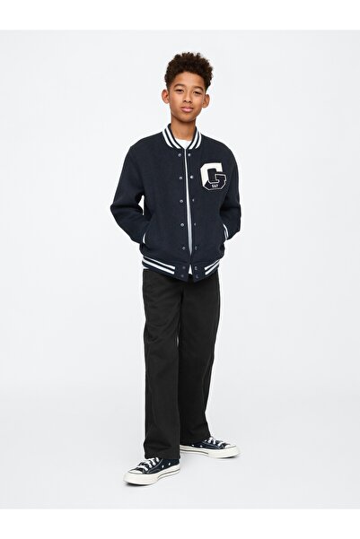 GAP Erkek Çocuk Siyah Modern Loose Khaki Pantolon