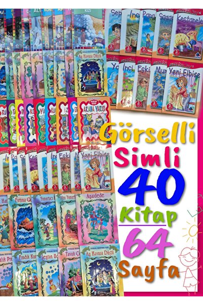 TEK YAYINCILIK 2. 3. 4. Sınıflar İçin Görselli -Simli Çocuk Hikaye Öykü Kitap...