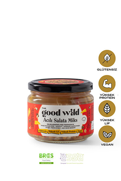 THE GOOD WİLD Filizlendirilmiş Fermante Acılı Salata Miks | Yemeye Hazır Glut...