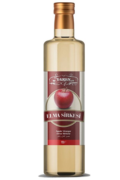 Elma Sirkesi 500 ml Fermante %100 Saf Ve Katkısız Yaren