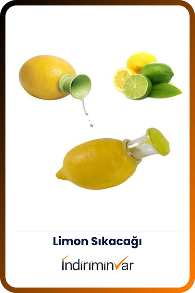 İndiriminVar Pratik Limona Takılan Limon Suyu Sıkma Aparatı