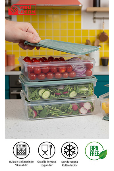 PURE & GLOW HOME 3 Pieces 1.1 Lt. Storage Container