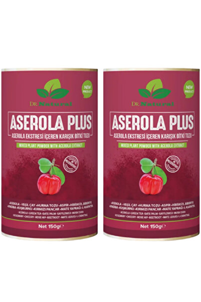 DRNATURAL 2 Adet Aserola Plus Acerola Ekstresi Içeren Karışık Bitki Tozu 150 Gr.