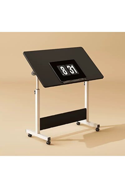 OEM Multifunctional adjustable table, mobile, 60x40 cm - ideal for laptop, Black