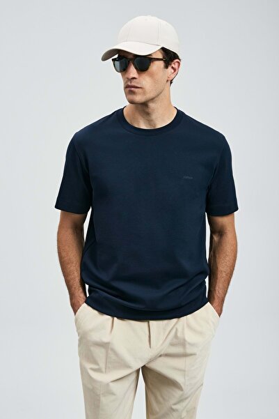 Lufian 112020058 Roland Men's Basic T-Shirt Men's T-Shirt Dark Blue