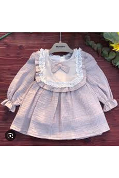 WONDRESS BABY W1035 Kız Bebek Robası Fırfırlı Müslin Elbise