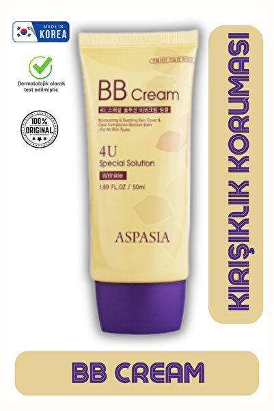 Aspasia Ton Eşitleyici, Leke Ve Kırışıklık Karşıtı Yoğun Kapatıcı Kore Bb Kre...