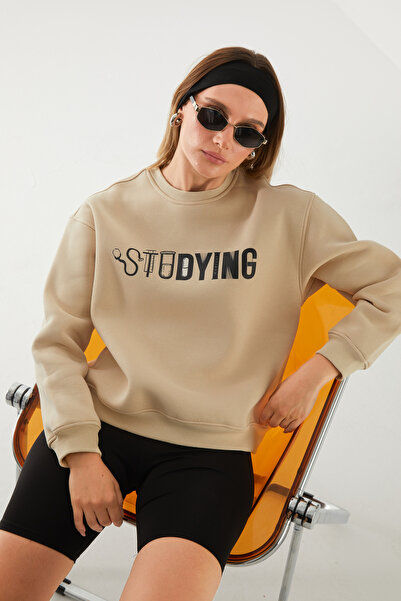 Vita Atelier 'studyıng' Kadın Oversize Sweatshirt- Doktora Hediye