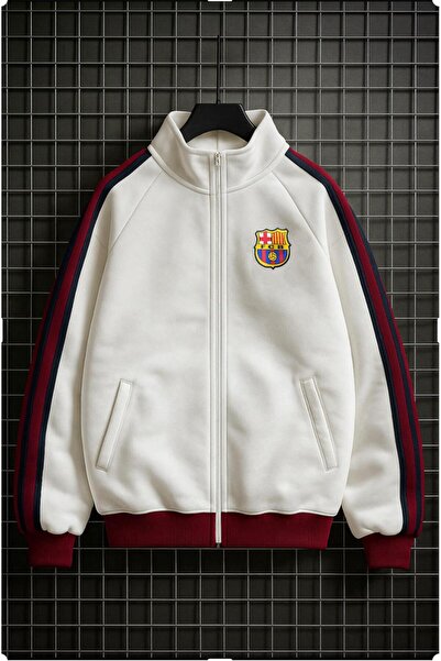 KUN SPORTSWEAR Jachetă PREMIUM NOSTALGIA CU MODEL BLOC DE CULORI OVERSIZE UNISEX