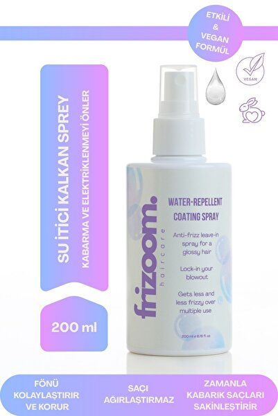 Frizoom Su İtici Kalkan Özellikli Fön Öncesi Düzleştirici Saç Spreyi (Water-R...