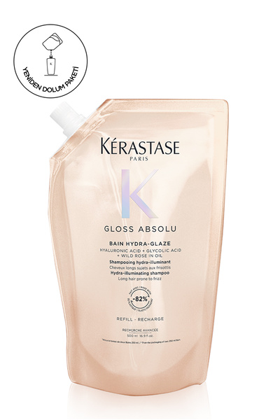 Kerastase Gloss Absolu Bain Hydra-Glaze Yeniden Doldurulabilir Paket 500 ml