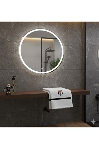 Taç Bjk Black and White Bandroll Fan Bath Towel 65 X 130 cm