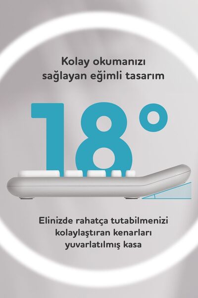 Daxi X-150 PASTEL GRİ 12 HANELİ KÜÇÜK BOY HESAP MAKİNESİ