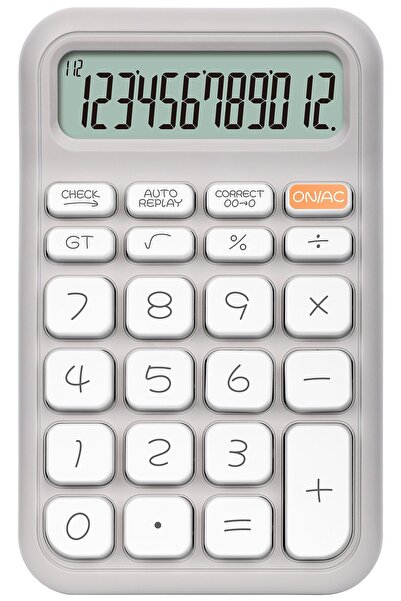 Daxi X-150 PASTEL GRİ 12 HANELİ KÜÇÜK BOY HESAP MAKİNESİ