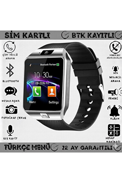 DIXSG SIM Card DZ09 Mobile Smartwatch Sleep Monitor Phone Watch Fitness Track...