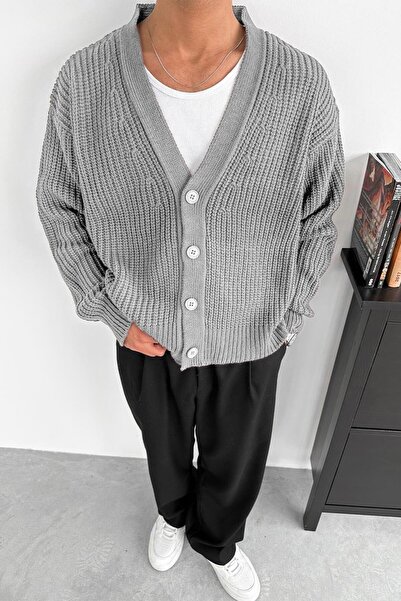 MATTİMODA Erkek Giesto Oversize Örgü Hırka