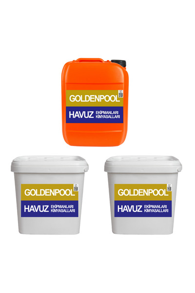 GTX GOLDENPOOL Toz Klor - Yosun Önleyici - Toz ph Düşürücü 10 KG Paketi