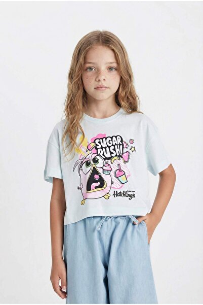 DeFacto Kız Çocuk Hatsune Miku Bisiklet Yaka Kısa Kollu Tişört C6333A824HS