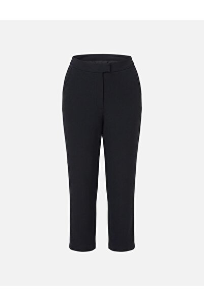 Kayra Pocket Detailed Fabric Trousers Black