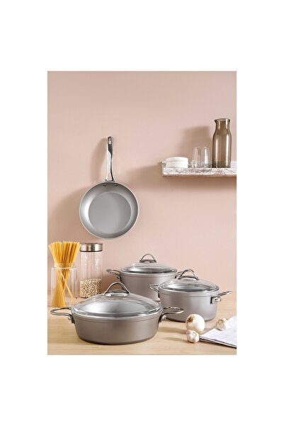 Pierre Cardin Vilma Gray 7 Piece Cookware Set