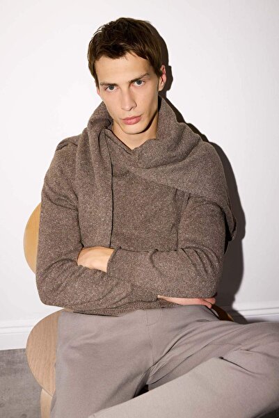 DeFacto Standart Fit Bisiklet Yaka Triko Kazak F7222AX25WN