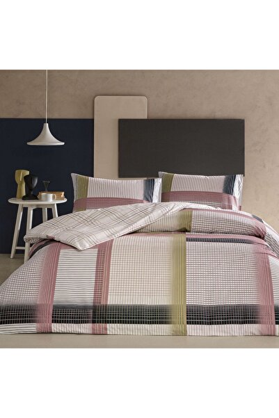 Taç Set de lenjerie de pat dublu Zyra Ranforce roz