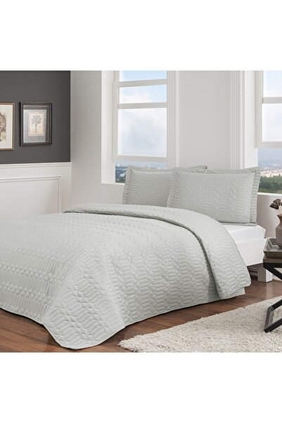 Taç Parley Double Bedspread Set Gray