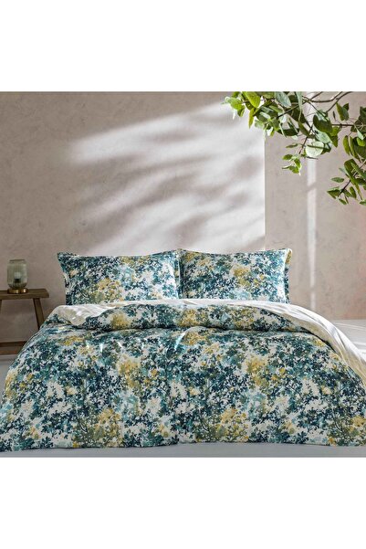 Taç Taç Reborn Alyssa Bambu Çift Kişilik Nevresim Takımı Mavi