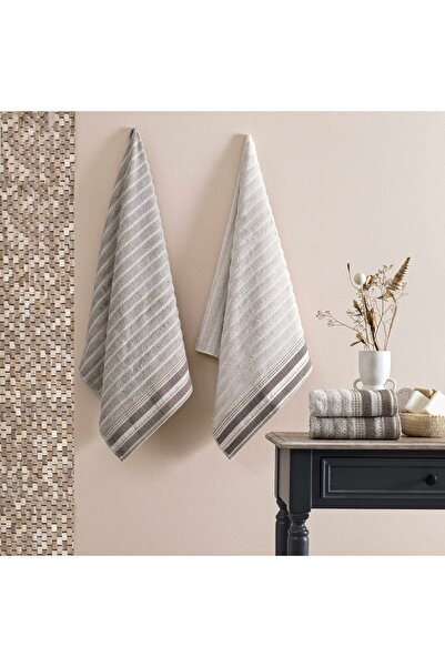 Taç Natural Dreams Pamuk Hamam Seti Beyaz-Taba