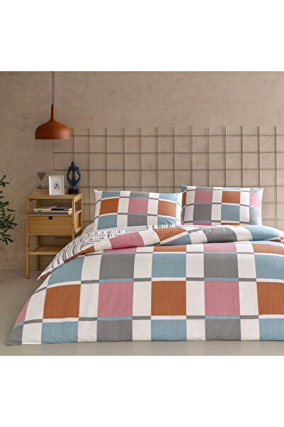 Taç Loxa Ranforce Single Duvet Cover Set Orange