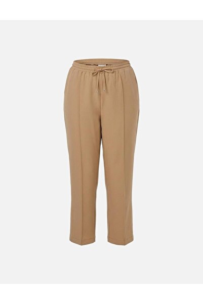 Kayra Çima Stitched Carrot Pants Beige