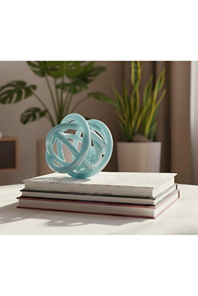 PINALE ART El Yapımı Lüks Obje Cam Düğüm Çap 16 cm