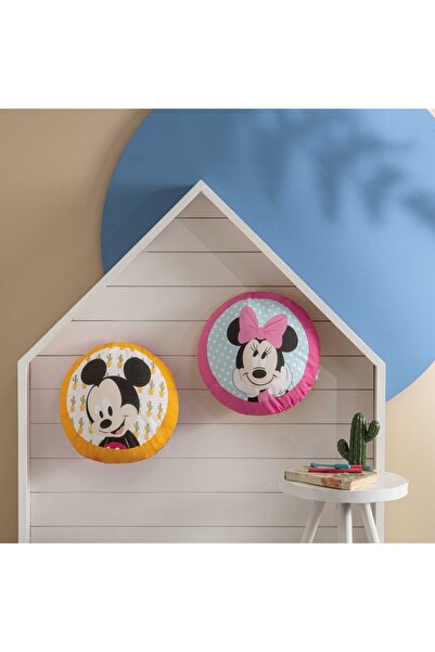 Taç Disney Minnie Mickey Baby Pamuk Lisanslı Kırlent