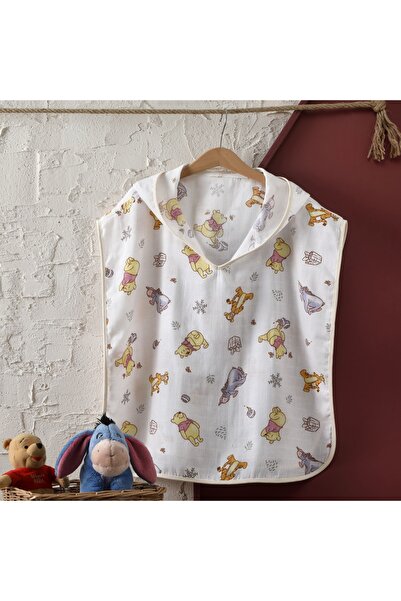 Taç Lisanslı Disney Winnie Pamuk 60x120 cm Müslin Panço