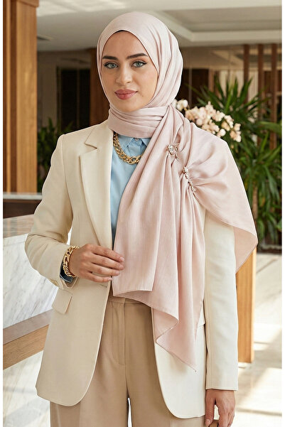 sefamerve Light Beige Armouf Shawl - 81076-14