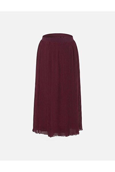 Kayra Pleated Chiffon Skirt Violet