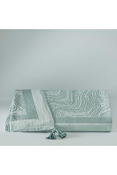 Taç Taç Butik Göcek Throw Turkuaz