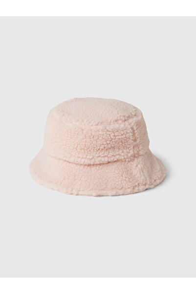 GAP Kız Çocuk Pembe Sherpa Bucket Şapka