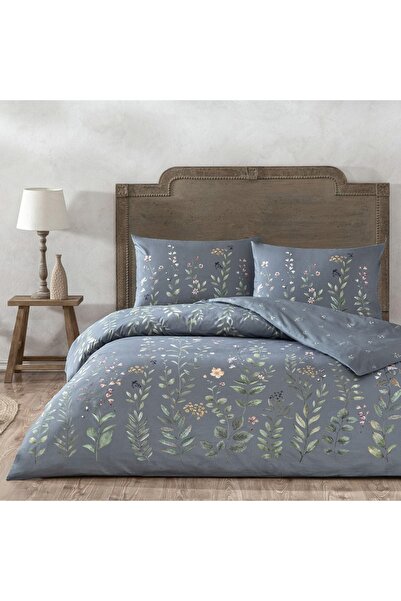 Taç Serelis Ranforce Double Duvet Cover Set Blue