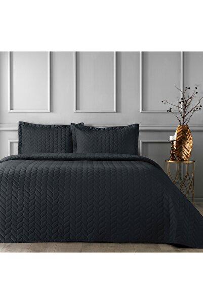 Taç Glory Black Double Bedspread