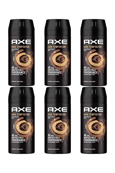 Axe مجموعة من 6 بخاخات للجسم - دارك تمبتيشن، 150 مل