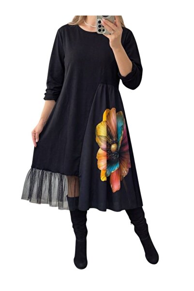 GLAMSI Elegant fantasy dress with 3D details and lace