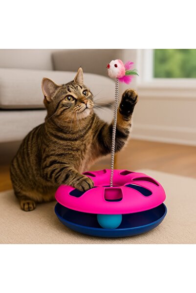 MİANNA Evcil Hayvan Fareli Toplu Çember Zeka Oyuncak