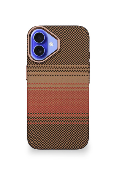 Velvoria حافظة نيو ووفن لآيفون 16 بلون لهب الرمال