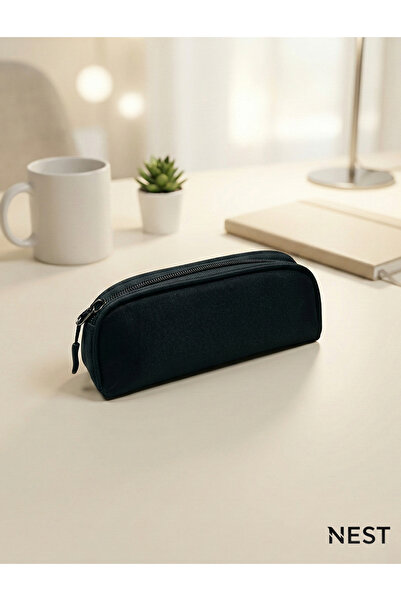 Nest Life Siyah Kalemlik Tek Gözlü Fermuarlı Kalem Kutusu Okul & Ofis