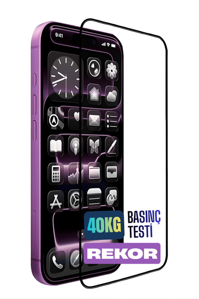 Mohseven واقي شاشة من الزجاج المقوى الشفاف بتقنية 4K HD ثلاثي الأبعاد لهاتف iPhone 16 Plus مع طلاء الياقوت ومقاوم للصدمات حتى 40 كجم